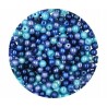 Perła Perły Perełki Szklane 4mm 50sz mix Niebieski