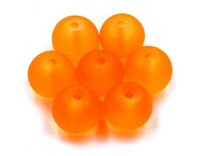 KORALIKI MROŻONE SZKLANE 10mm pomarańczowy