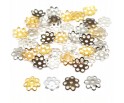 Nakładki Przekładki Kwiatki 6mm 100szt Mix
