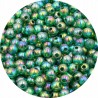 KORALIKI AKRYLOWE 6mm KULE KULKI OPALIZUJĄCE BŁYSZCZĄCE ZIELONE 50szt