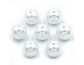 Koraliki perły szklane perła 8mm biała 20szt