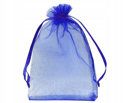 Organza woreczek z ogranzy 14x9 Święta 1szt Granat