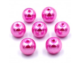 Koraliki perły szklane perła 8mm różowy