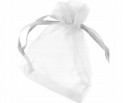 Woreczek Organza do Biżuterii 9x7cm 1szt Biały