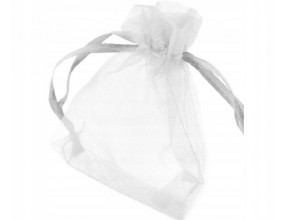 Woreczek Organza do Biżuterii 9x7cm 1szt Biały