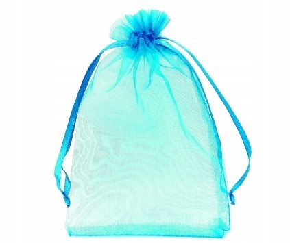 Organza woreczek z ogranzy 14x9 1szt Niebieski