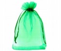 Organza woreczek z ogranzy 14x9 1szt Zielony ciem.