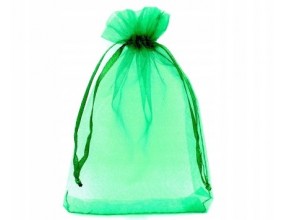 Organza woreczek z ogranzy 14x9 1szt Zielony ciem.