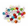 Koraliki Literki Litery Kule 8mm Alfabet Mix 50szt
