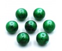 Koraliki szklane powlekane marmurki 8mm zielone