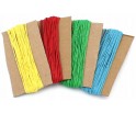 Sznurek Jubilerski Bawełniany Woskowany 1mm 4x10m Mix Podstawowych Kolorów