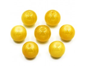 Koraliki szklane Jadeitowe 8mm żółty 20szt