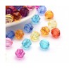 Koraliki Akryl Szlifowane Fasetowane 10mm Mix 20sz