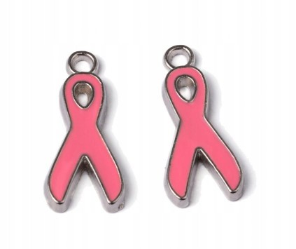 Zawieszka emaliowana CHARMS WSTĄŻKA 19x8mm 1szt