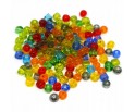 KORALIKI DROBNE SEEDS DO SUTASZU BIŻUTERII 4mm SZKLANE MIX KOLORÓW 50 gram