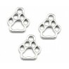 Zawieszka metalowa charms ŁAPKA PSA 13x11mm 3szt