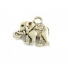 Zawieszka metalowa SŁOŃ 14x16x3mm CHARMS 6szt