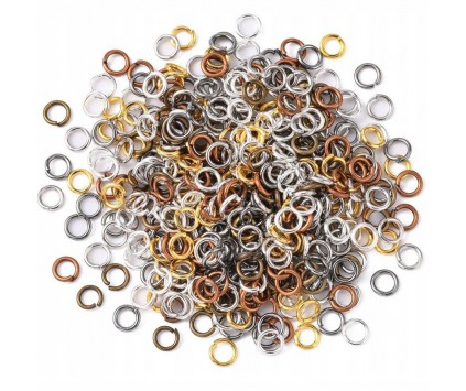 Ogniwa Ogniwka Kółeczka do Biżuterii 4mm 250sz Mix