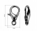 Karabińczyki Zapięcie Karabińczyk 12x6mm Czarne 10