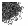 Mix Kółeczka Ogniwka 4-10mm 10g ~130sz Srebrny Ant