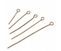 Szpilki Haczyki do Biżuterii MIX 10g 80szt 2-5cm MIEDZIANY