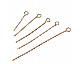 Szpilki Haczyki do Biżuterii MIX 10g 80szt 2-5cm MIEDZIANY
