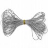 B484 SZNUREK nylonowy topliwy SZARY ~0,4mm 5m