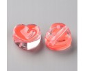 Koralik Przekładka SERCE Pomarańcz 20x21mm 1szt