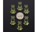 Koraliki KRÓLIK Żółte Akryl 25x15mm 5szt Święta Wielkanocne PREZENT