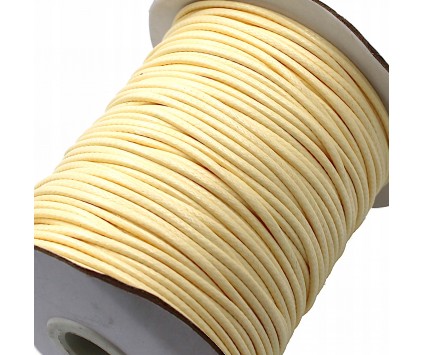 SZNUREK JUBILERSKI POWLEKANY SNAKE 2mm 2m ECRU