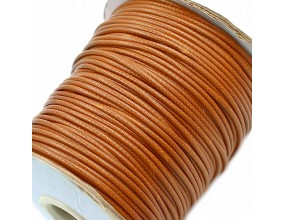SZNUREK JUBILERSKI POWLEKANY SNAKE 2mm 2m BRĄZOWY