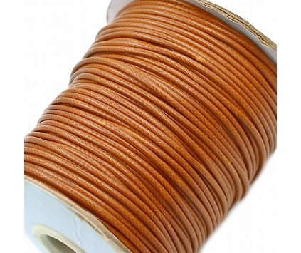 SZNUREK JUBILERSKI POWLEKANY SNAKE 2mm 2m BRĄZOWY