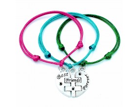 Bransoletka przyjaźni best friends forever serce