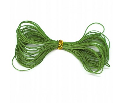 B214 SZNUREK nylonowy topliwy OLIWKOWY ~0,4mm 5m