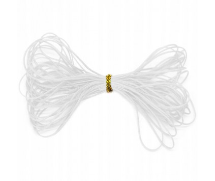 B800 SZNUREK nylonowy topliwy BIAŁY ~0,4mm 5m