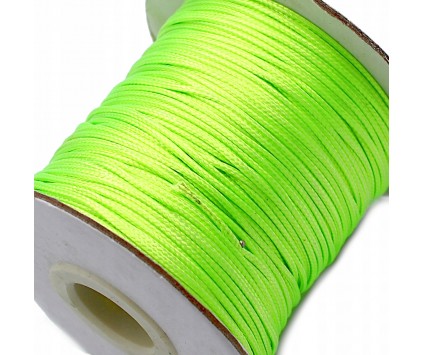 SZNUREK TOPLIWY BŁYSK 1mm 10 METRÓW ZIELONY NEON