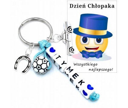 BRELOCZEK IMIE PREZENT NA PASOWANIE NA UCZNIA ŚLUBOWANIE DZIEN CHLOPAKA