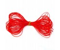 B700 SZNUREK nylonowy topliwy CZERWONY ~0,4mm 5m