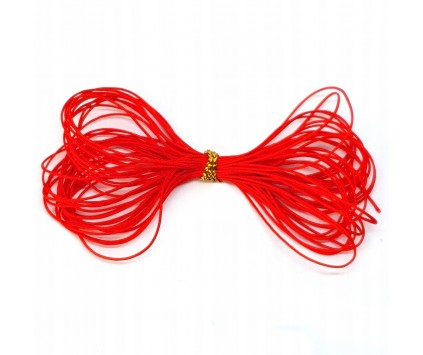 B700 SZNUREK nylonowy topliwy CZERWONY ~0,4mm 5m