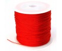 B700 SZNUREK nylonowy topliwy CZERWONY ~0,4mm 5m