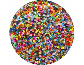 Koraliki Drobne Szklane SEEDS Mix 2mm 30g Sutasz