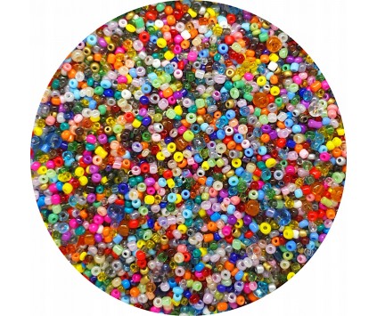 Koraliki Drobne Szklane SEEDS Mix 2mm 30g Sutasz