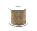 Sznurek Jubilerski powlekany SNAKE 1mm 2m Jasny brąz