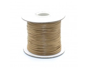 Sznurek Jubilerski powlekany SNAKE 1mm 2m Jasny brąz