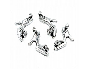 Zawieszka metalowa charms buty szpilki 20x10mm 4sz