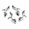 Zawieszka metalowa charms buty szpilki 20x10mm 4sz