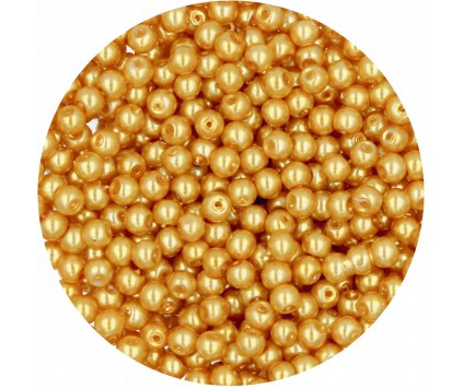 31 PERŁA PERŁY PEREŁKI SZKLANE 4mm 50szt