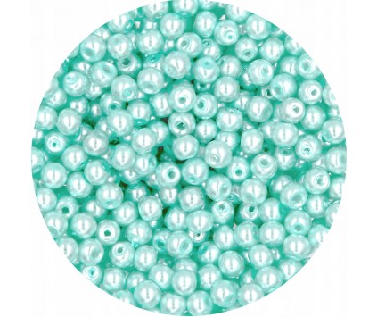 45 PERŁA PERŁY PEREŁKI SZKLANE 4mm 50szt