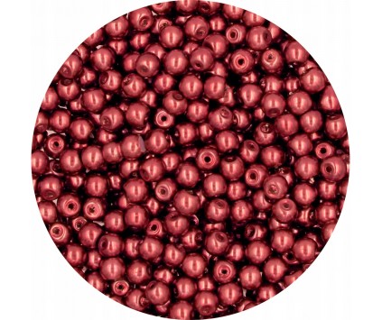 72 PERŁA PERŁY PEREŁKI SZKLANE 4mm 50szt