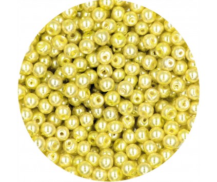 64 PERŁA PERŁY PEREŁKI SZKLANE 4mm 50szt